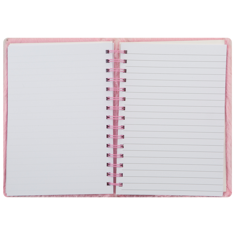 Den Notesbog A5 Naru Naru plys  Rosa 3