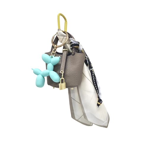 Bag charm taske ballondyr 