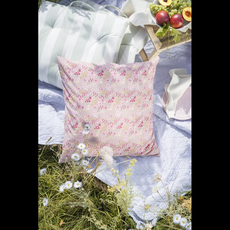 Ib Laursen Tæppe Quiltet Blå/hvid 4