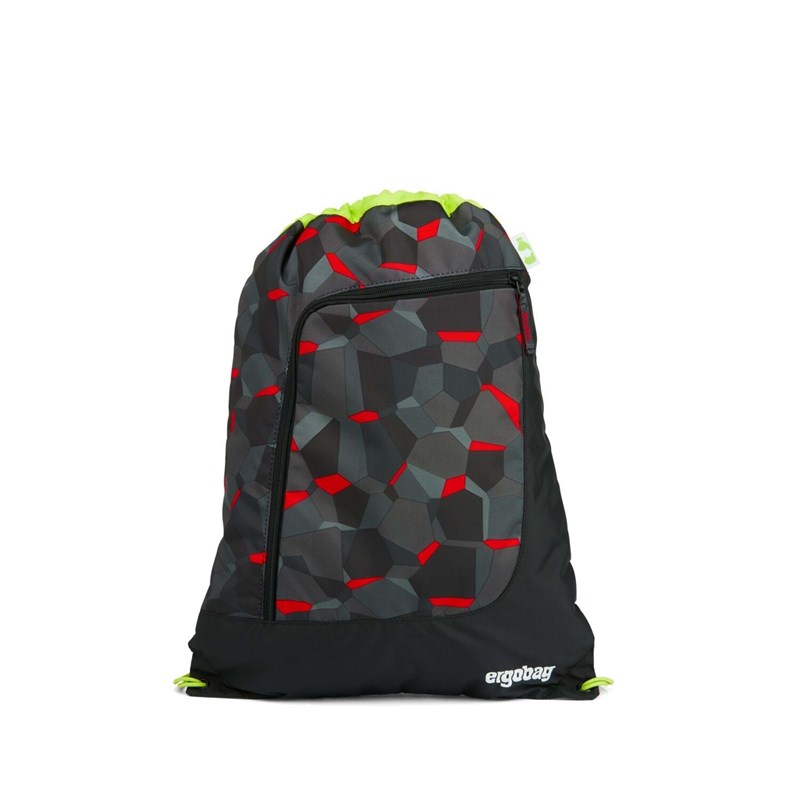 Ergobag Gymnastikpåse Prime TaekBeardo Svart med mönster 1
