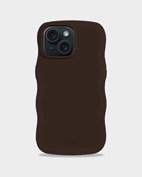 Holdit Mobilcover Wavy Brun iPhone 13/14/15 1
