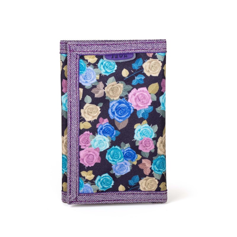 JEVA Pung Velcro Rose Rhapsody Lilla/lyseblå