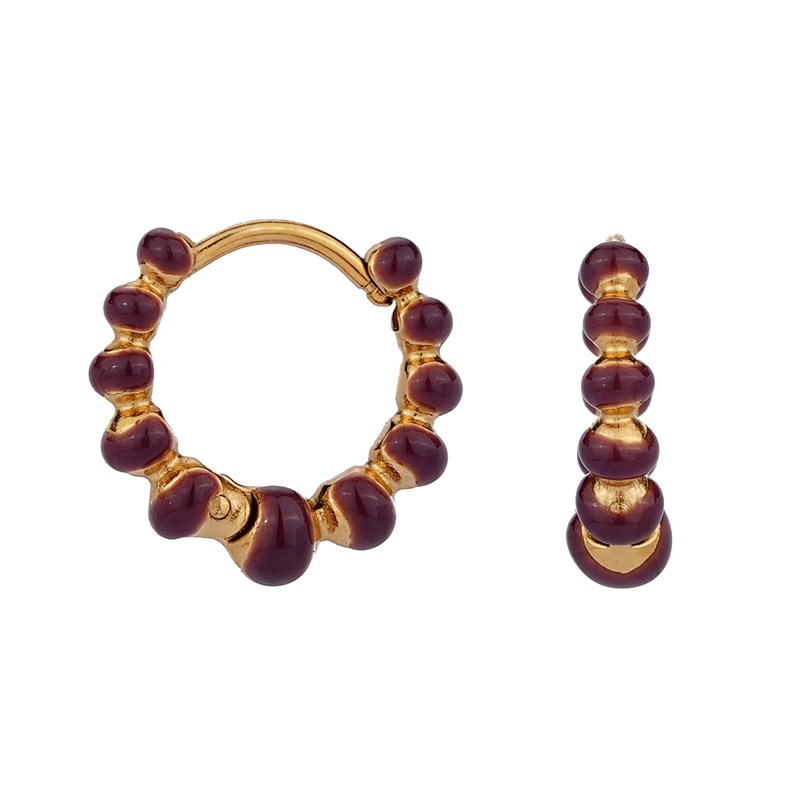 Conmé Øreringe Barcelona small Bordeaux 2