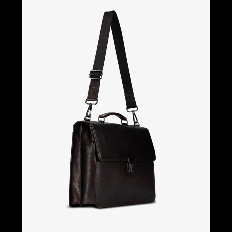 Jost LONDON Briefcase 2C Brun 15" 5