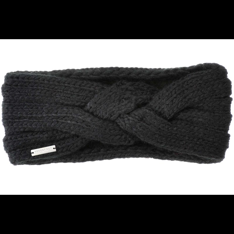 Seeberger Pandebånd Strik Sort Str M