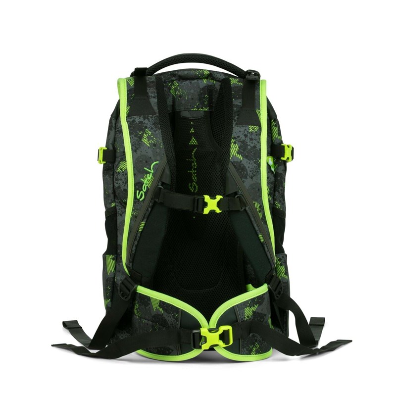 Satch Skoletaske Pack Sort/Grøn 5
