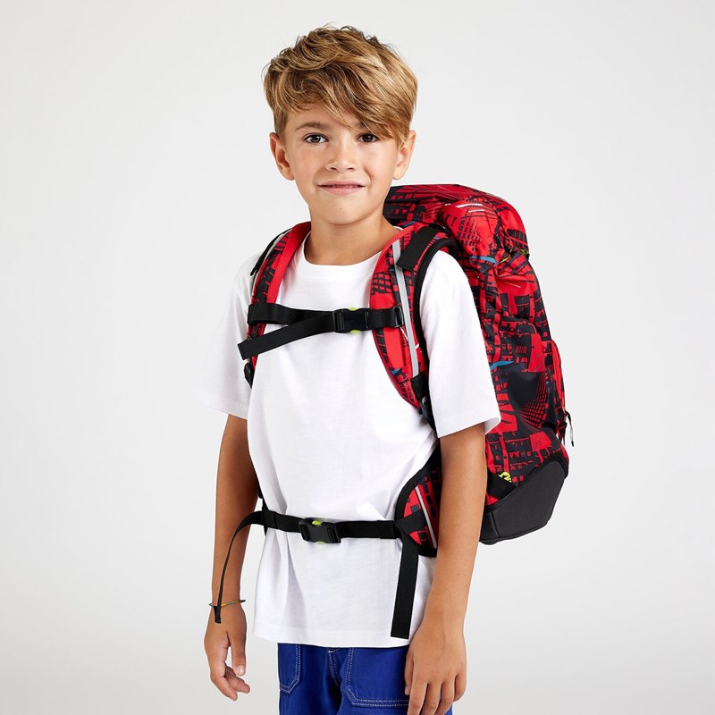 Ergobag Skoletaske Prime FireBear Rød/sort 6