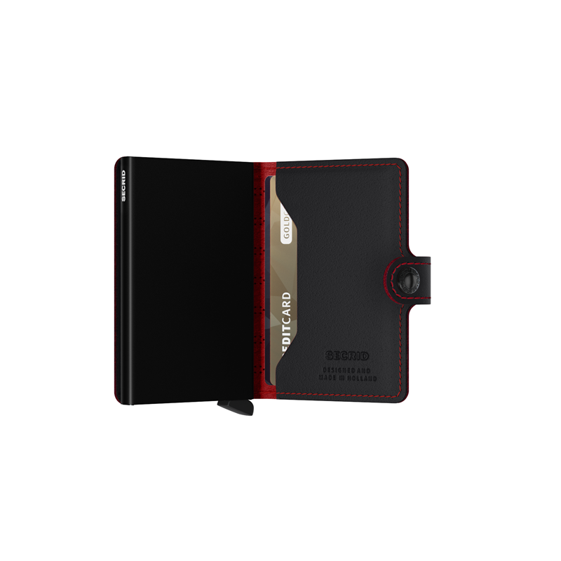 Secrid Kortholder Mini wallet Sort/Blomme 4