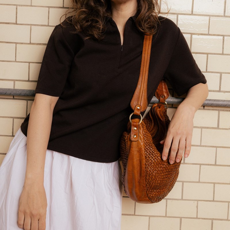 RE:DESIGNED Skuldertaske Melle Brun 7