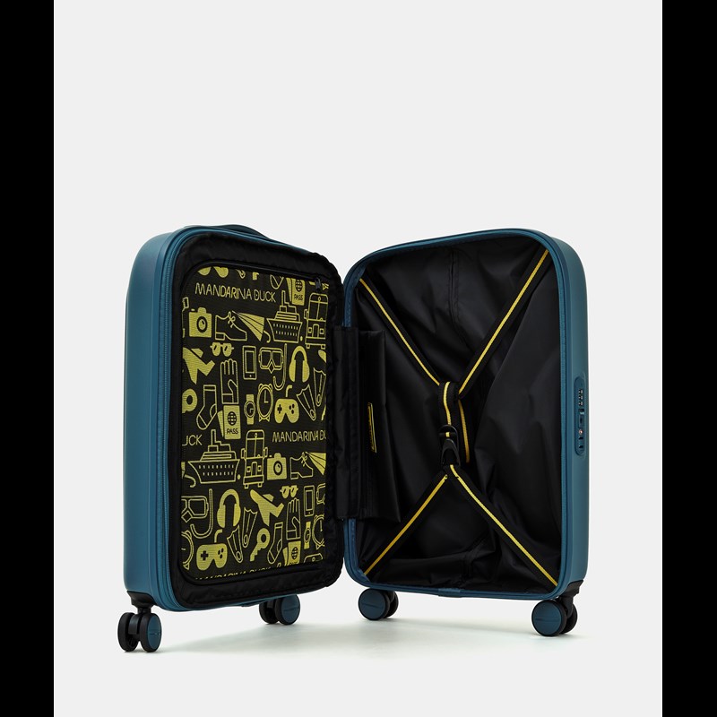 Mandarina Duck Kuffert Logoduck + Blå/lyseblå 55 Cm 4