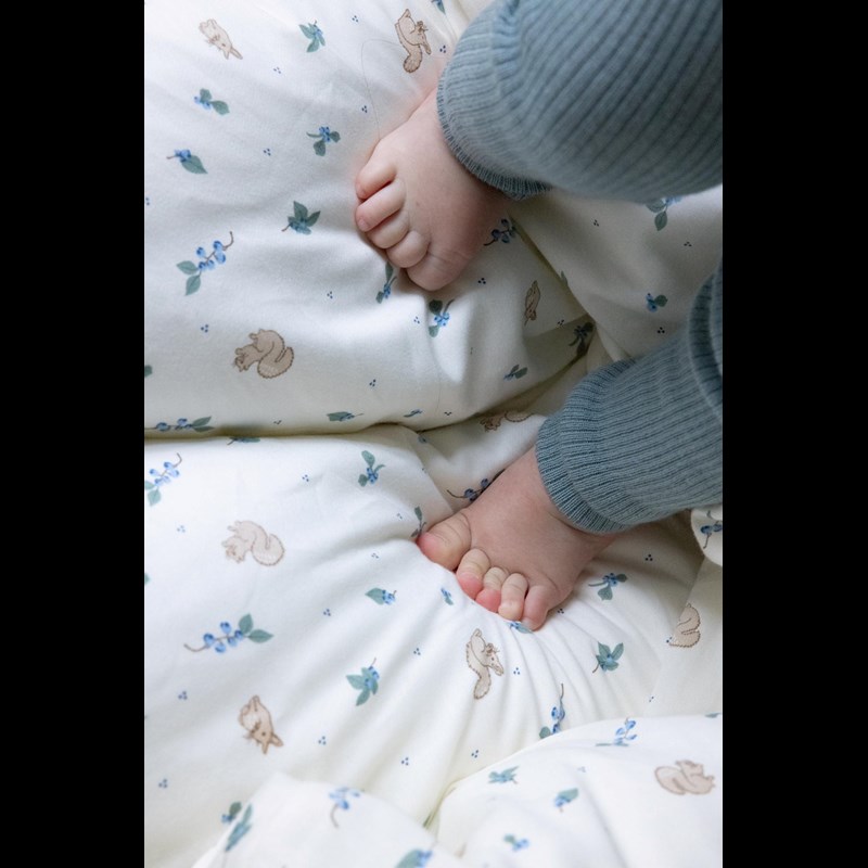 Cam Cam Copenhagen Sängkläder Baby Blueberries Beige/blå 70x100 9
