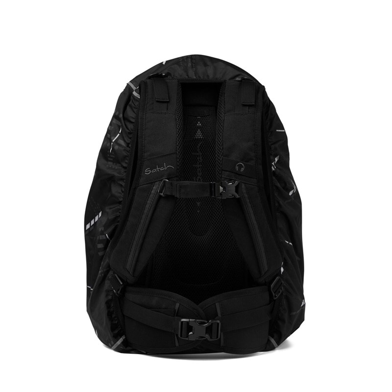 Satch Regnslag Ninja Matrix Sort m/mønster 4