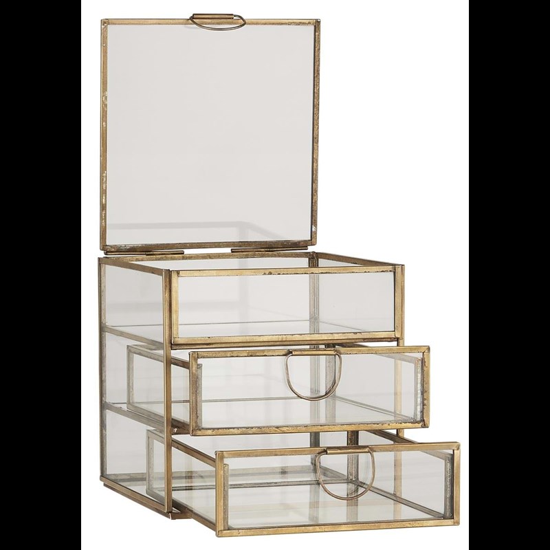 Ib Laursen Skrin med 3 skuffer Guld 1