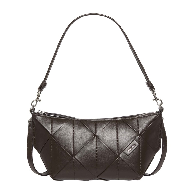 Calvin Klein Axelväska Woven Emblem Brun 1