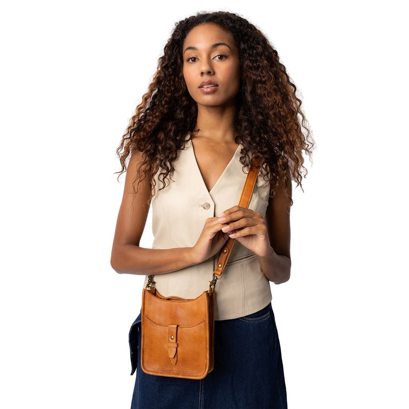 RE:DESIGNED Crossbody Juna Medium Konjak/brun 2
