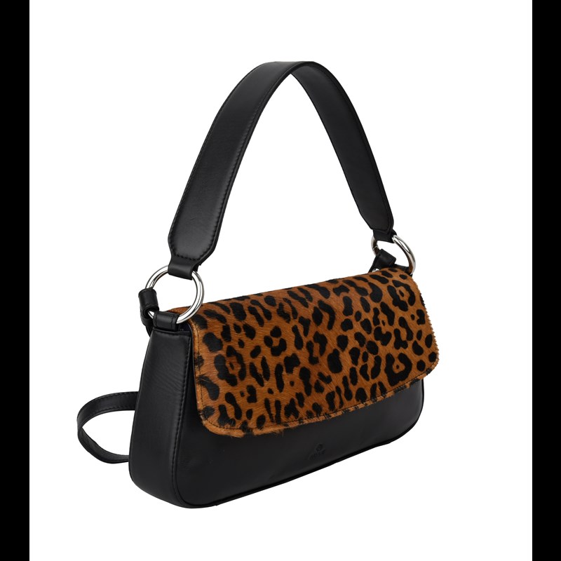 Adax Skuldertaske Kiki Amalfi leo  Sort/Brun 2