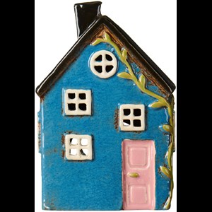 Ib Laursen Ljuslykta Hus Nyhavn Blå