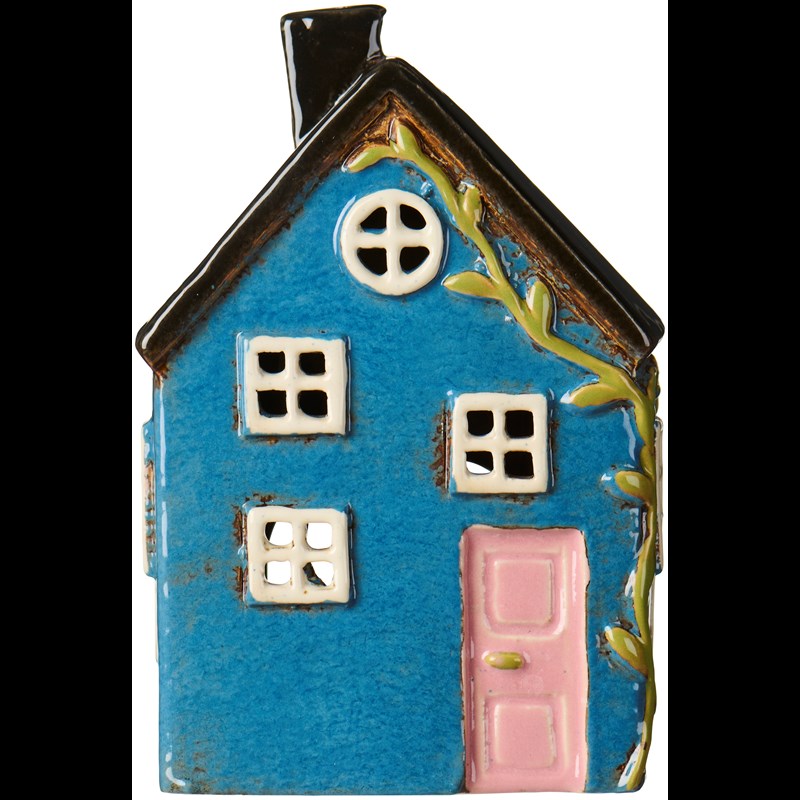 Ib Laursen Fyrfadsstage Hus Nyhavn Blå 1