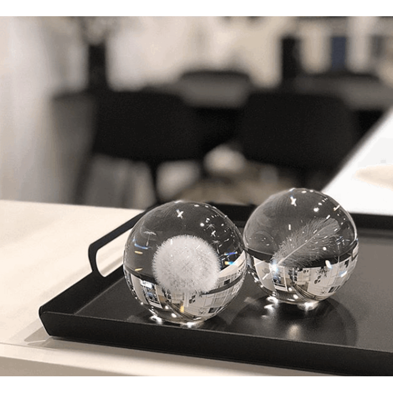 Kasia Lilja Krystalkugle Mælkebøtte Transparent 8