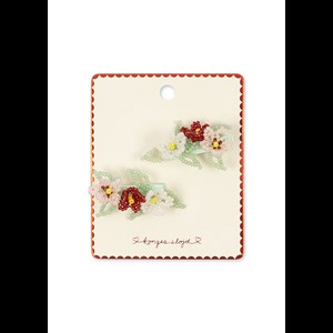 Konges Sløjd Hårklemmer 2-pak Flower Field Multi