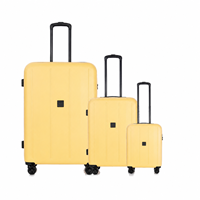 Aries Travel Kuffertsæt Palermo Lysegul 75 Cm 1
