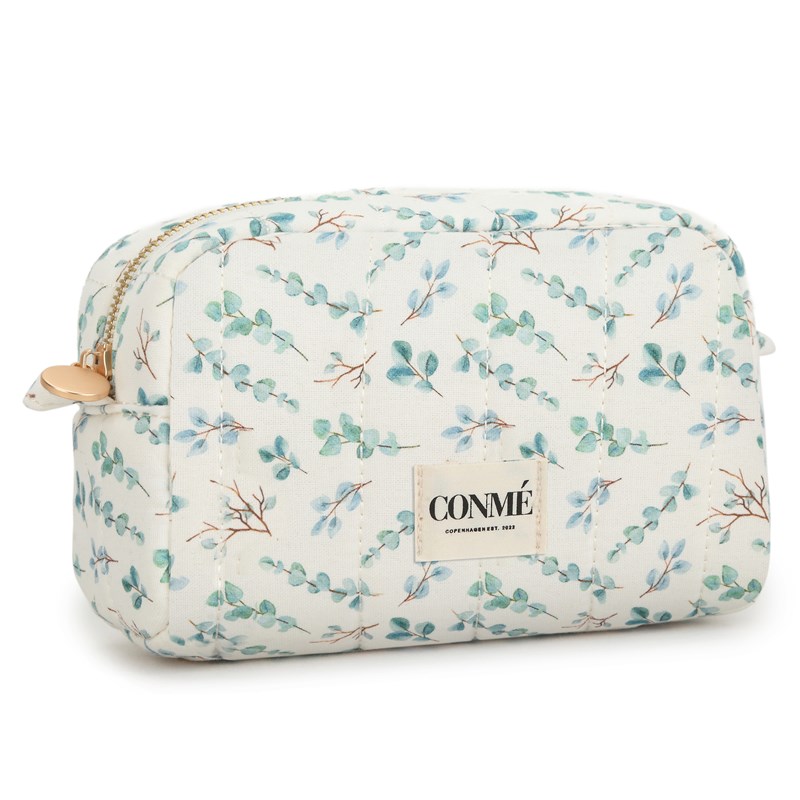 Conmé Toilettaske lille eucalyptus Grøn mønster 2