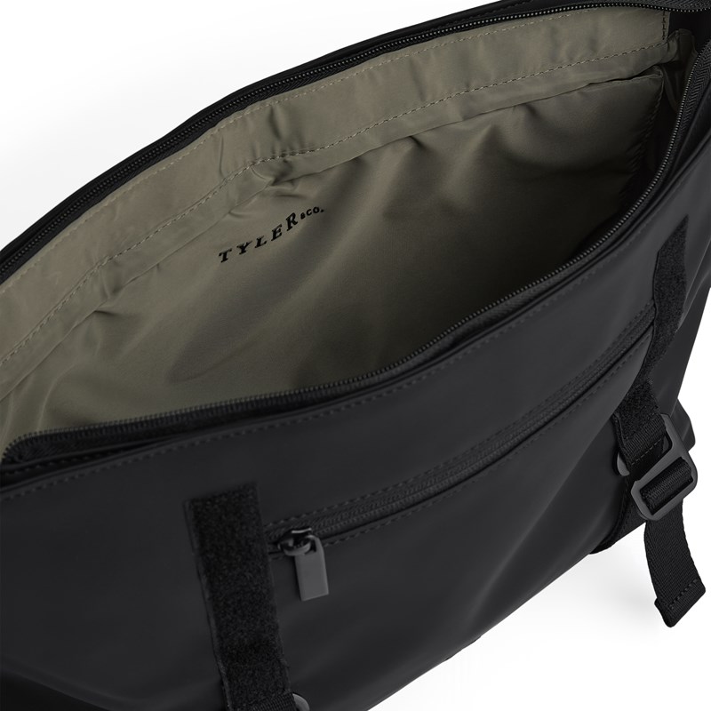 Tyler & Co Cmputertaske Santiago Sort/sort rubber 6