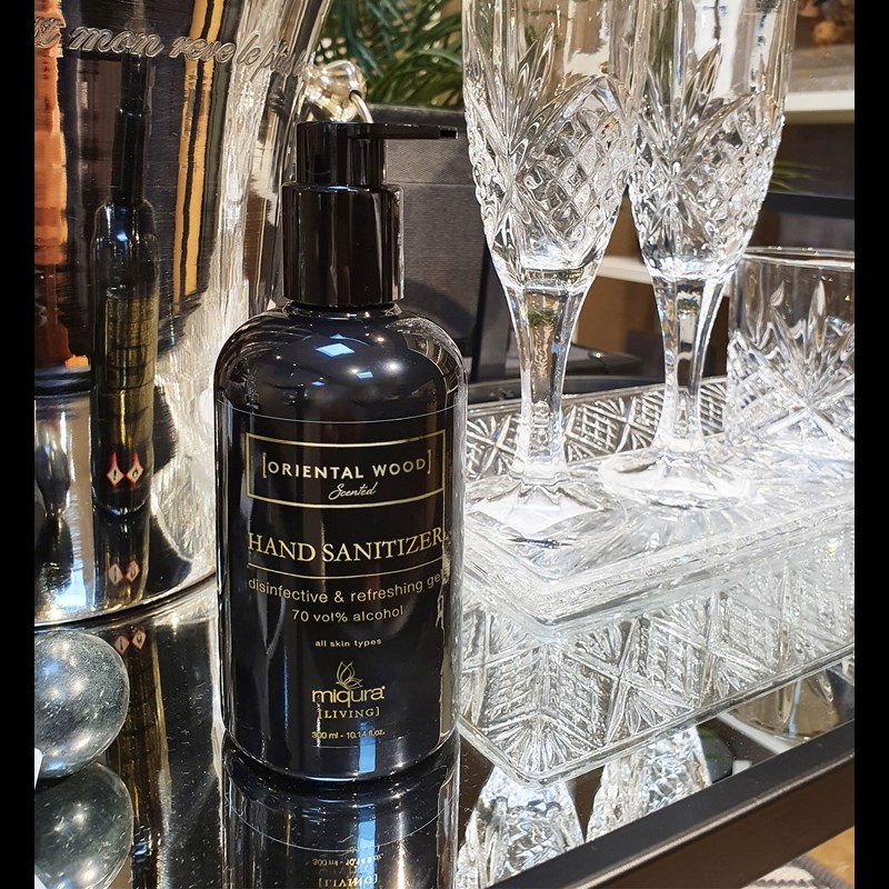 Miqura Håndgele Sanitizer Oriental W Sort/Guld 2