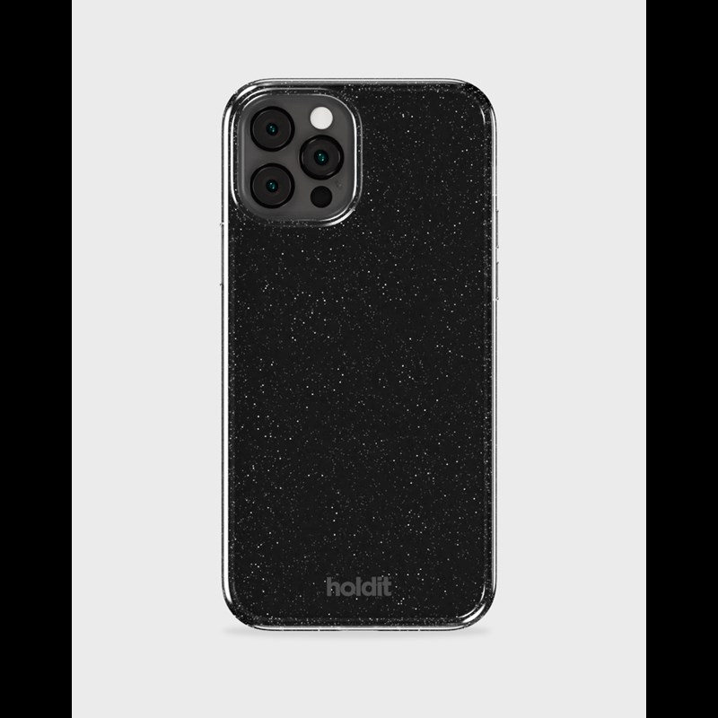 Holdit Mobilfodral Glitter Svart iPhone 12/12 Pro 2