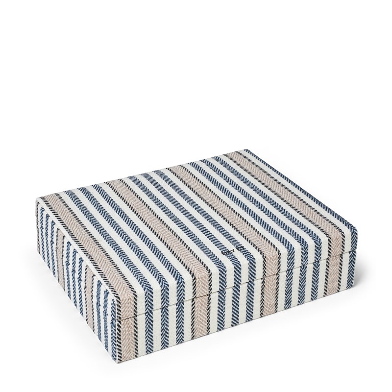 DAY ET Smykkeskrin Day Stripes Large Beige/blå 1