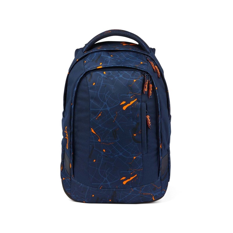 Satch Skoletaske Sleek Blå/orange 1