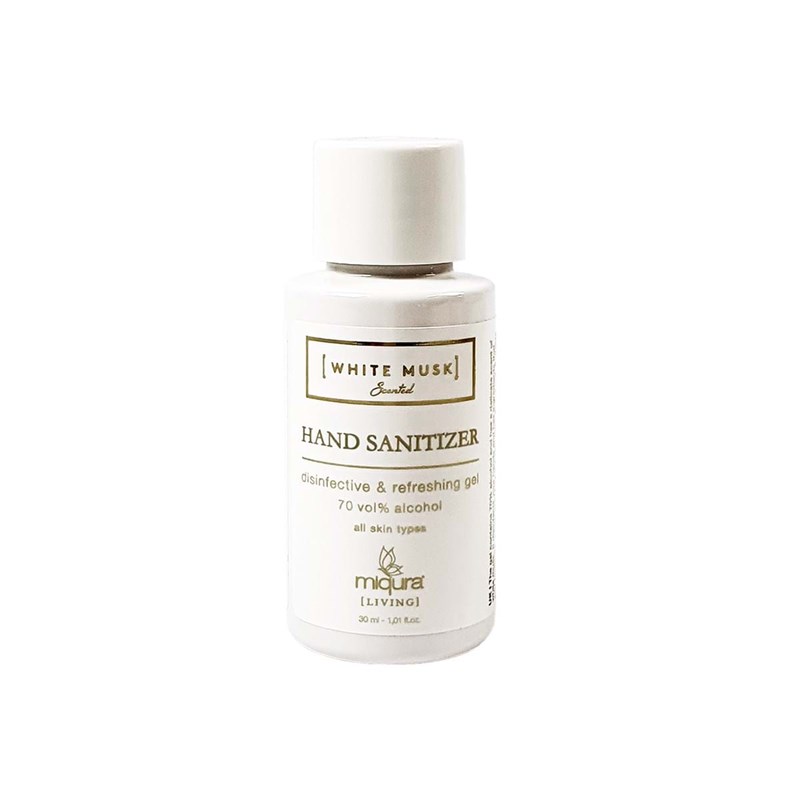 Miqura Håndgele Sanitizer White Musk Hvid/Guld 1