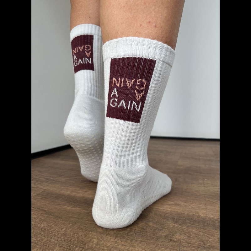 Again Yoga/ Reformer/ Padel Strømper Beige 37-39 2