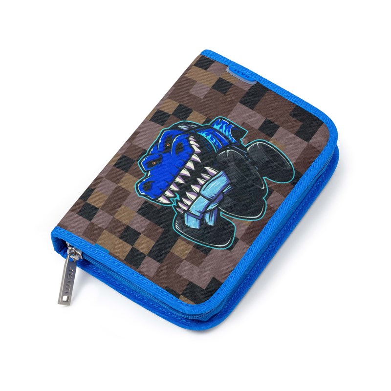 JEVA Pennfodral One Zip Monster Tru Grå/Blå 1