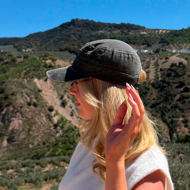 PITAYA Keps Elsa Washed Cap Mörkgrön 1