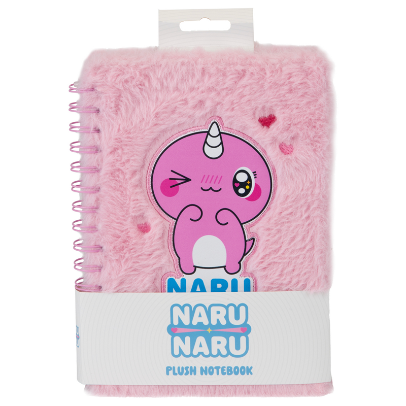 Den Notesbog A5 Naru Naru plys  Rosa 4
