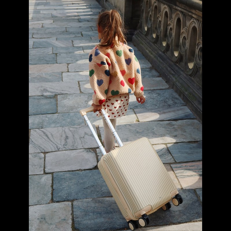 Konges Sløjd Kuffert Tea Stripe Beige/grøn 2