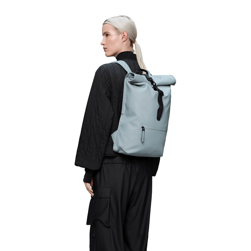 RAINS Rygsæk Rolltop Rucksack Lyseblå 2