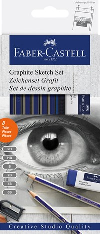 Faber-Castell Blyertspennset Graphite Sketch Grå 1