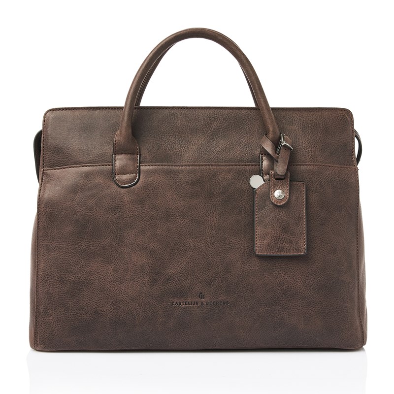 Castelijn & Beerens Handväska RFID Mocca Brun 15" 1