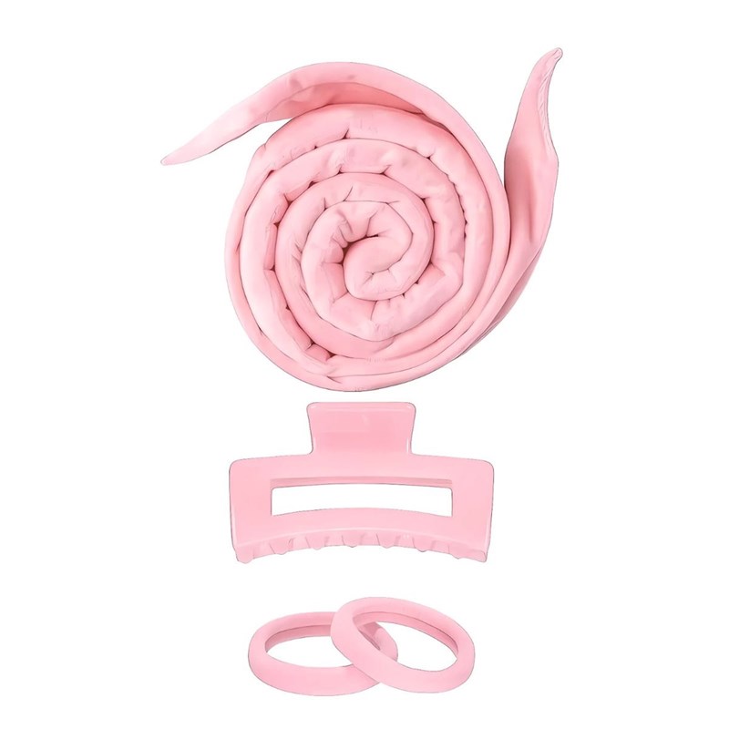 SOHO Heatless Curler Sæt Lyserød 3