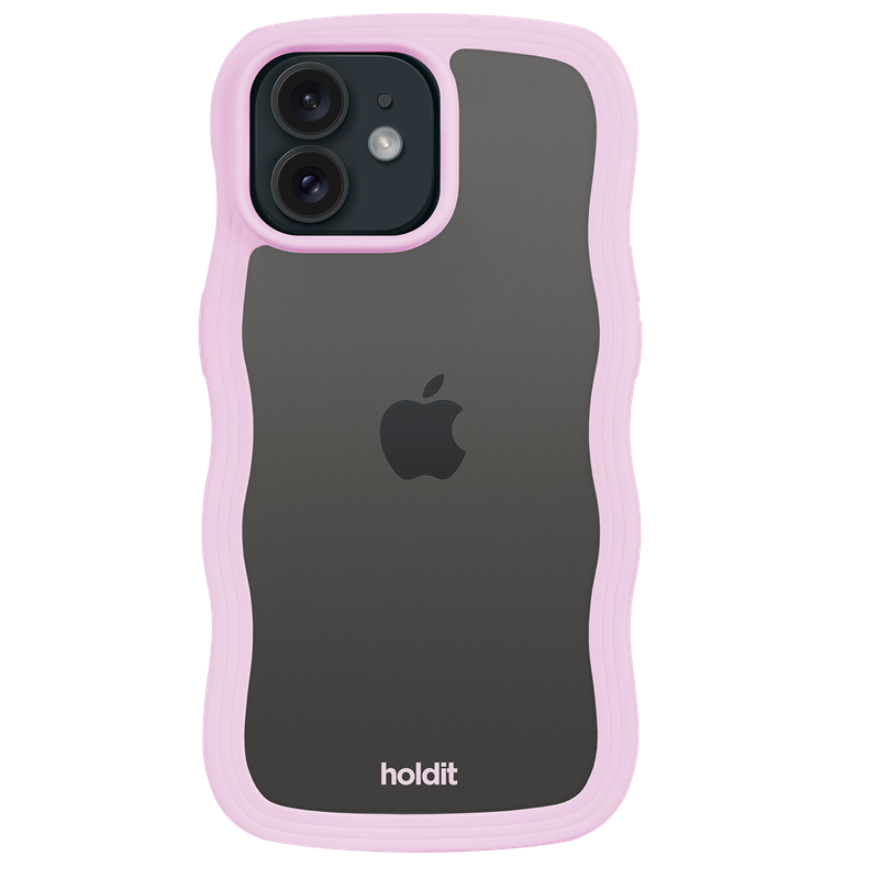 Holdit Mobilcover Wavy Transparent Lilla iPhone 12/12 Pro 2