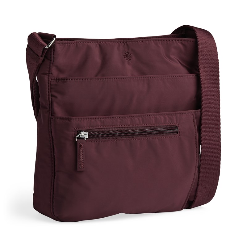 Aura Crossbody Bari Recycled Bordeaux 2