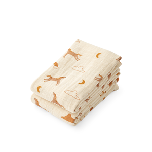 LIEWOOD Stofble Lewis 2-pak Creme