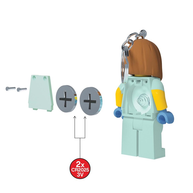 LEGO Bags Nøglering m/LED lys Sygeplejes L. Grøn 4