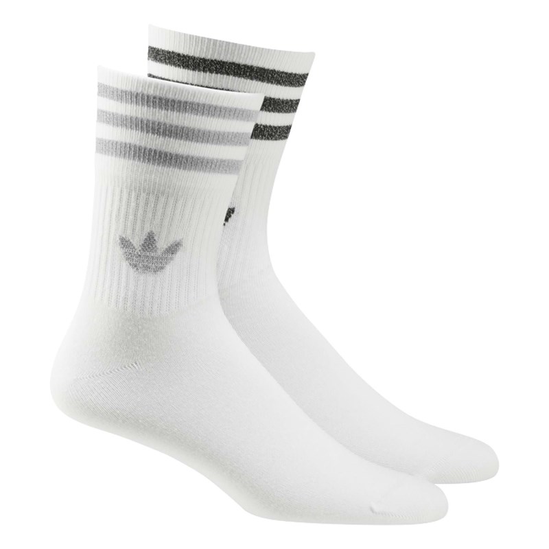Adidas Originals Strømper Mid Cut Glitter 2-pak Hvid Str S 1