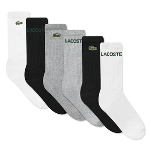Lacoste Strømper 6-pak Hvid/sort