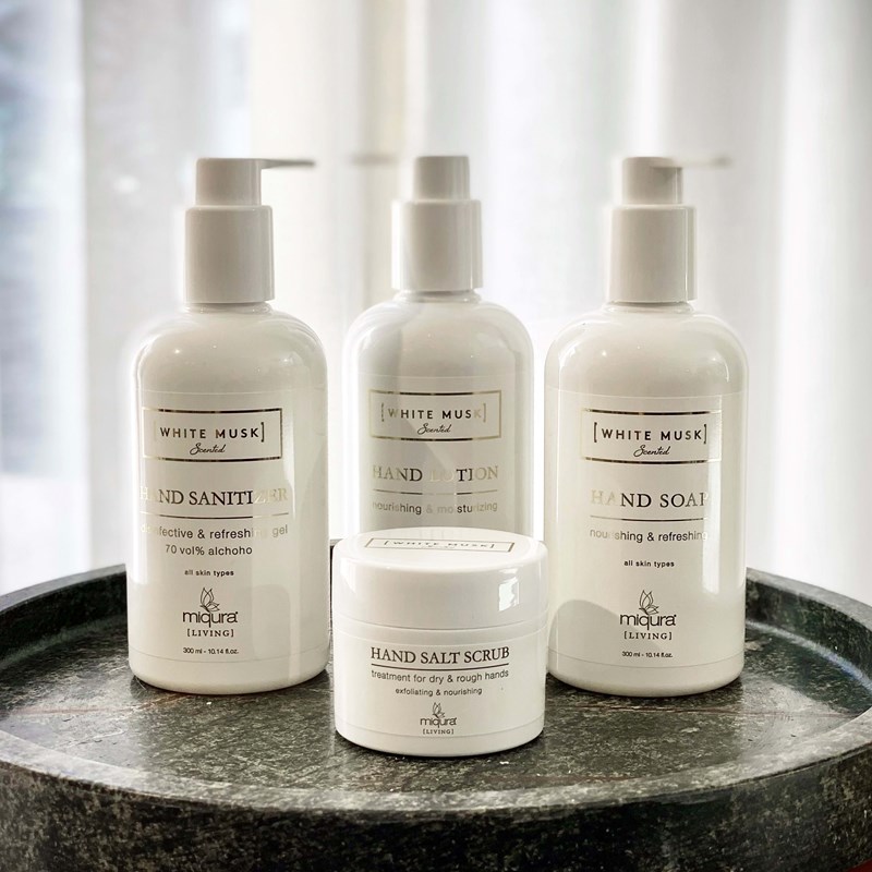 Miqura Håndscrub White Musk Hvid/Guld 2