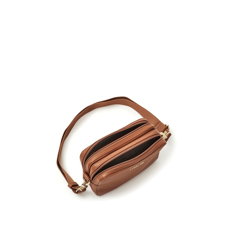 Mandarina Duck Crossbody Mellow Leather Cognac/brun 4