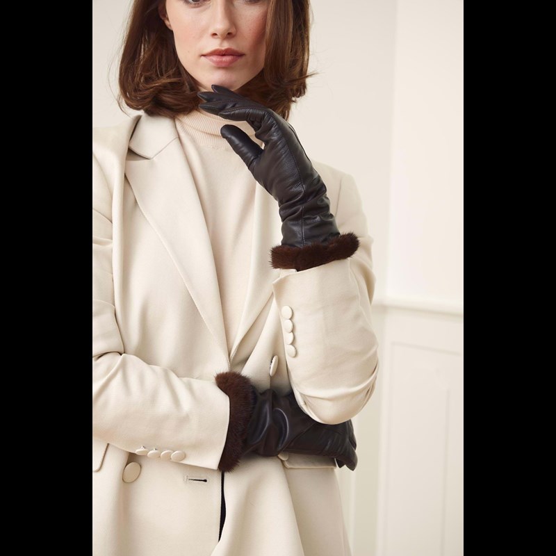 NATURES Collection Damehandske Kimberly  Brun Str L 3